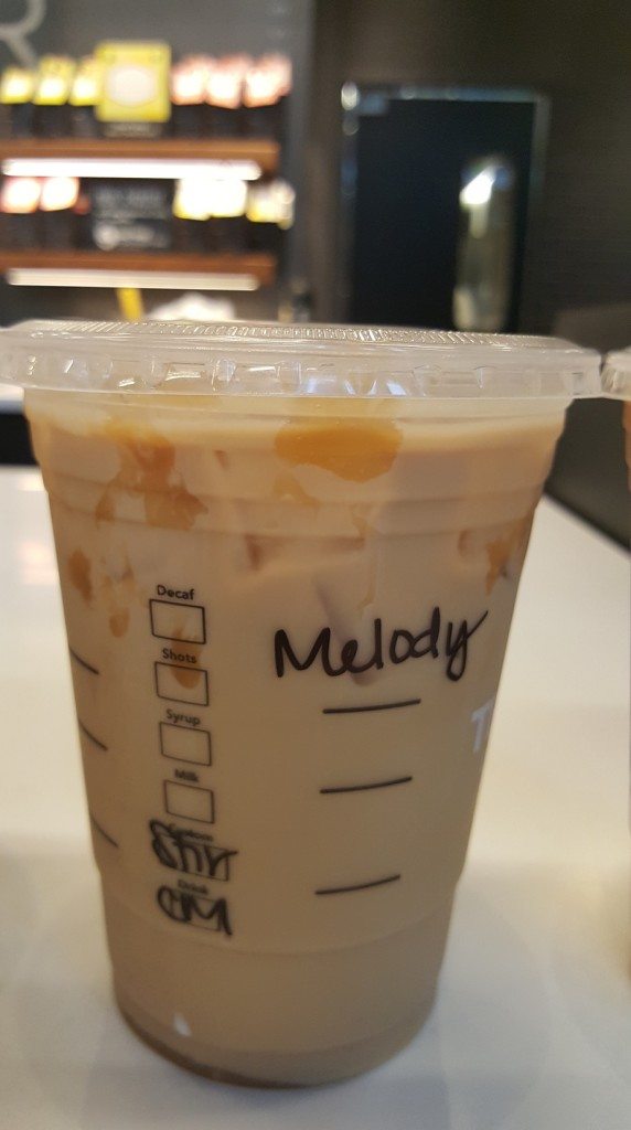 20160917_085235 iced caramel macchiato stirred starbucks