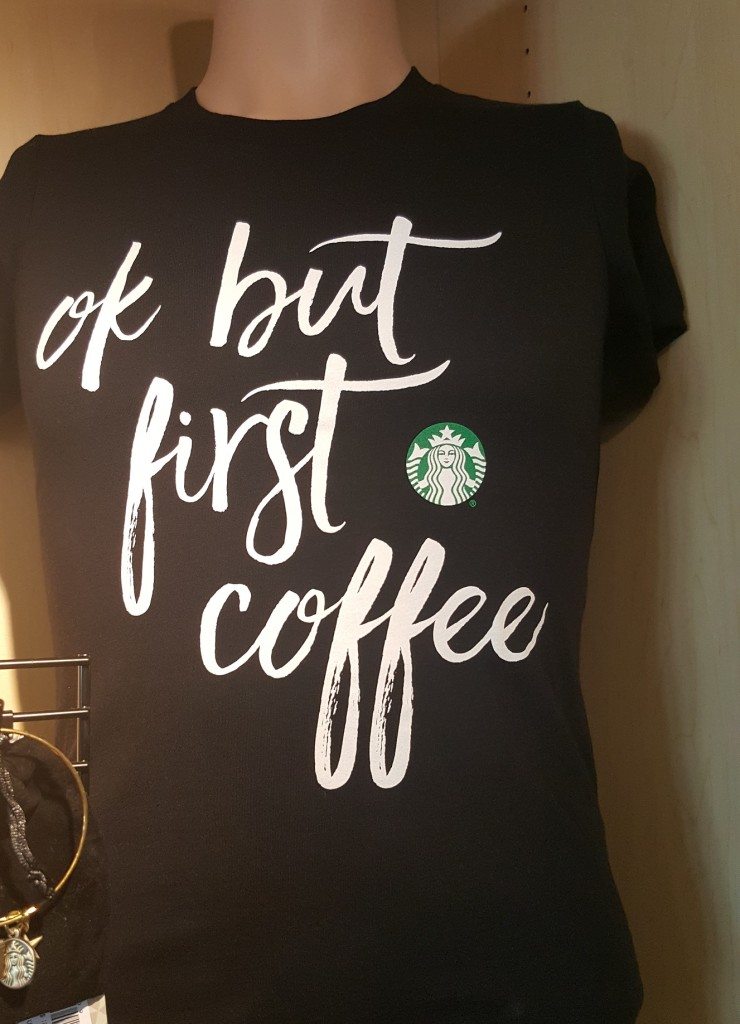 20160928_161149 ok but first coffee tshirt at the coffee gear store starbucks