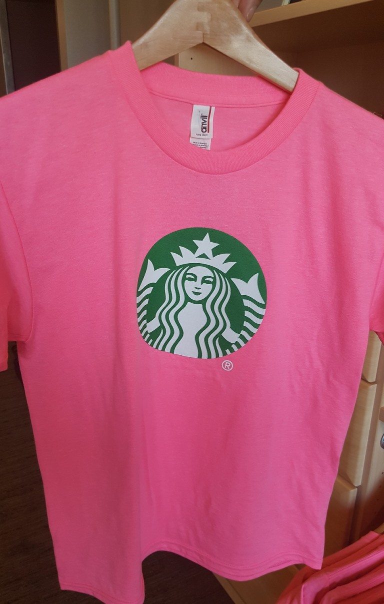 target and starbucks shirt