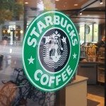20161004_121219[1] Logo on the 4th avenue entrance of Starbucks store number 101