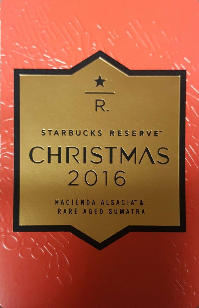 Starbucks Christmas Reserve Cliff it as an espresso shot