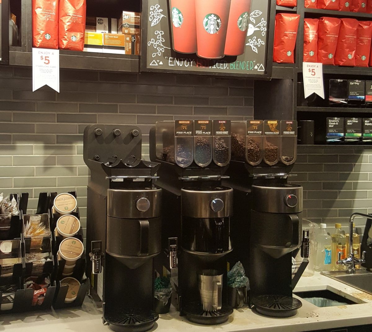 Why is the coffee machine in Starbucks in the front and not in the