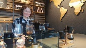2017 Feb 27 Store Manager Bri at the Experience Bar 1st and University Starbucks