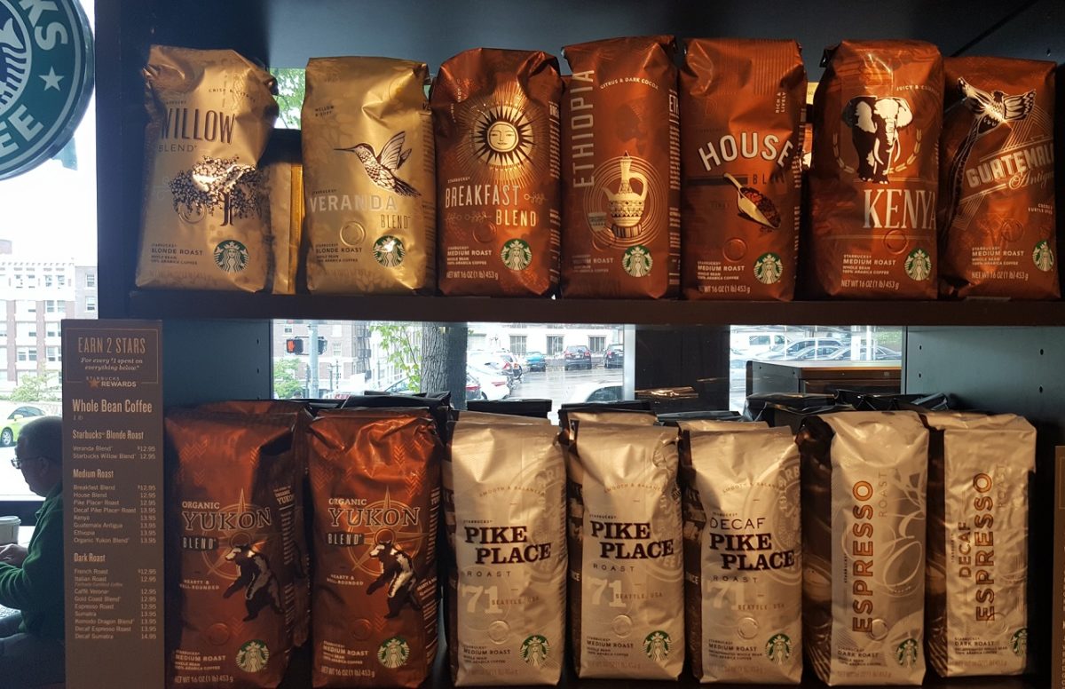 starbucks coffee beans come from