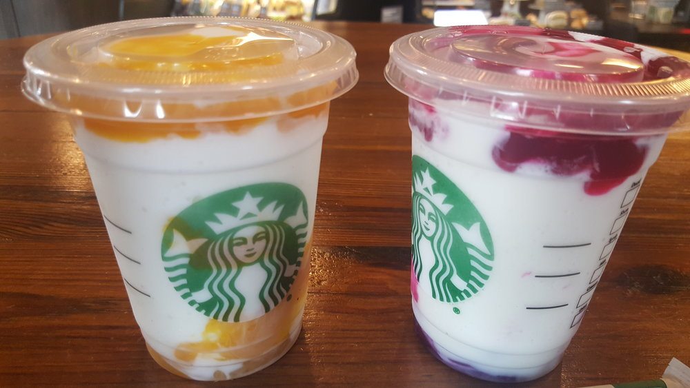 Fruity, fun, and NO whipped cream: Summer Seasonal Frappuccinos Mango Pineapple and Prickly Berry