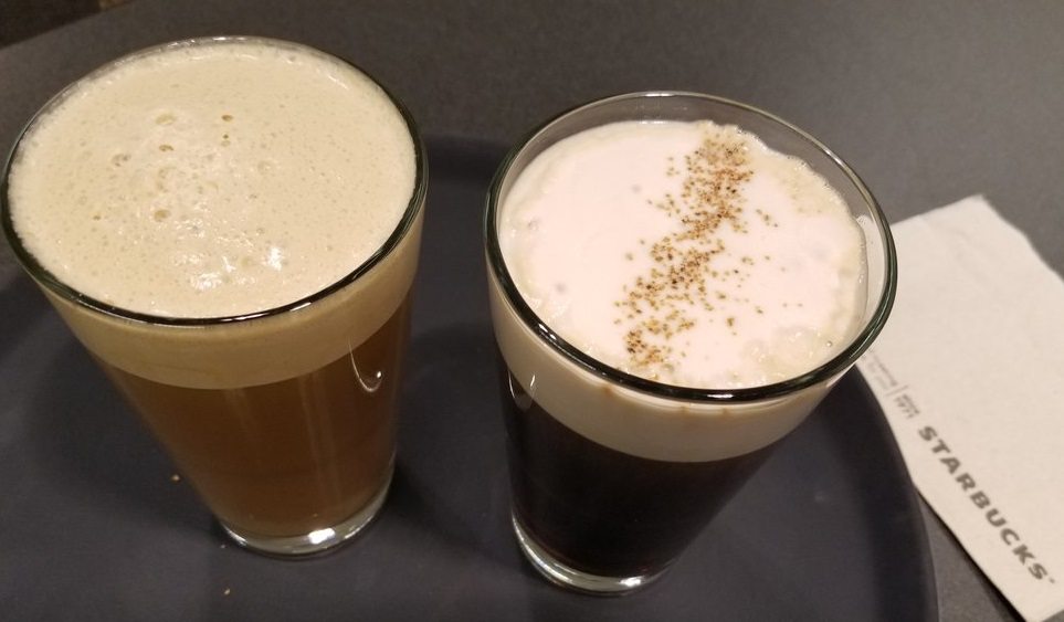 Nitro Cascara Cloud and the Dirty Chai: New beverages at Starbucks Reserve Bars.
