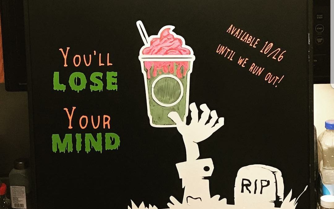 It’s Real: Zombie Frappuccino with Pink Brains Whipped Cream and More! (10/26/17)