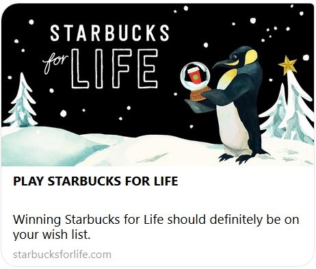 Starbucks for Life is back and more!