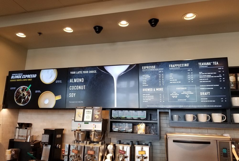 Is Starbucks switching to digital menu boards? Goodbye paper!