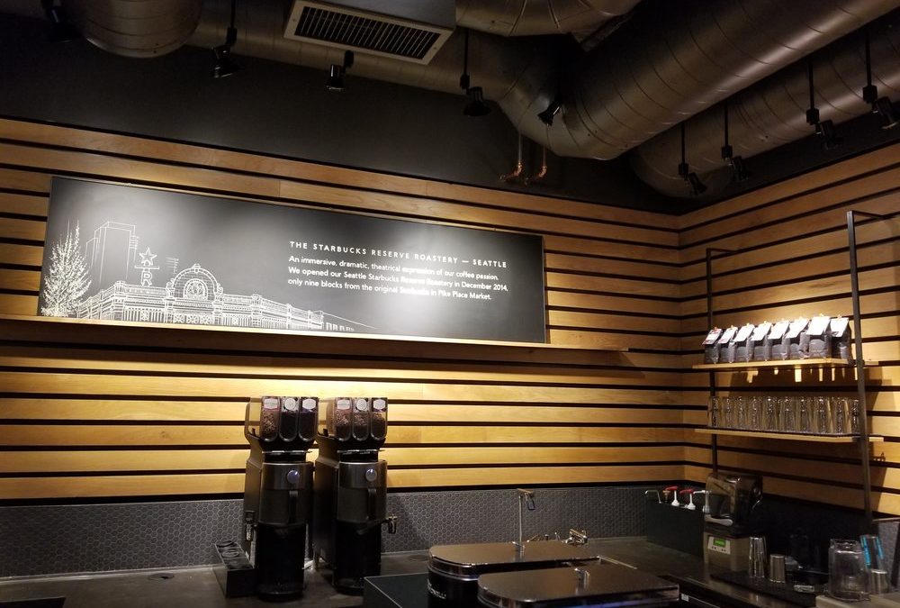The First Starbucks Reserve store: Roastery-inspired beverages and no Frappuccinos. The Strato makes its appearance.