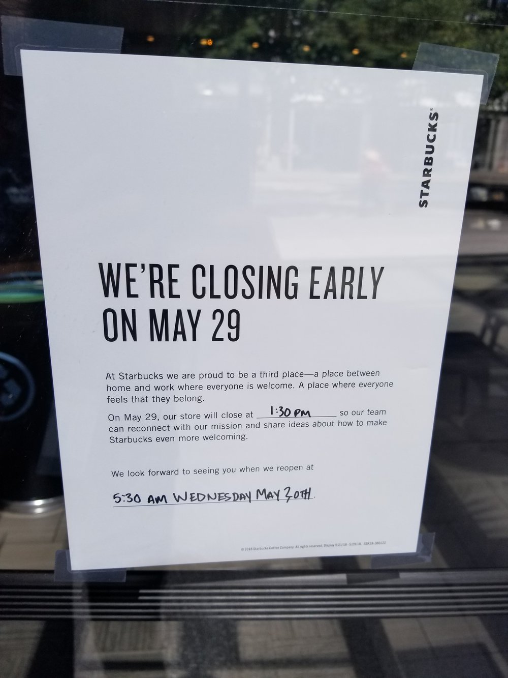 Your Starbucks Closing Early on May 29 Implicit Bias training