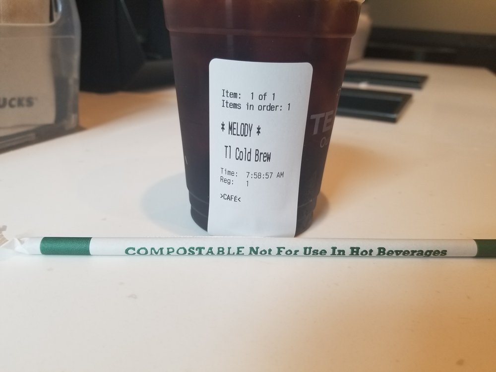 Compostable Straws Land in Seattle Starbucks Stores 