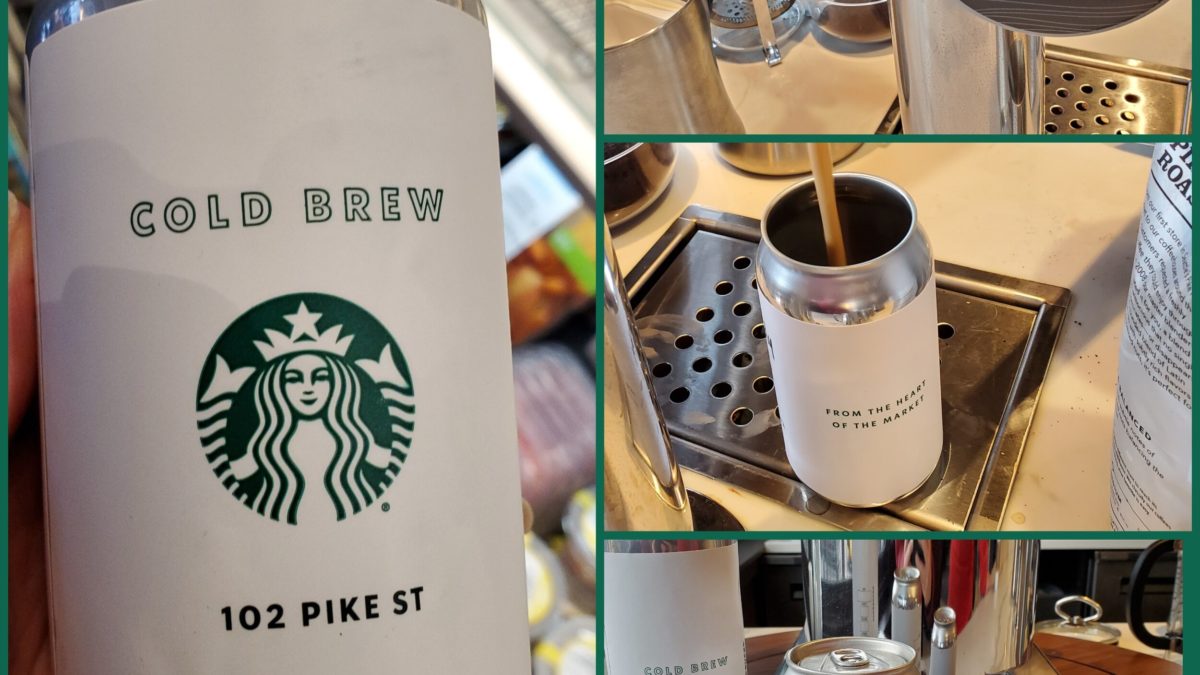 This Starbucks is canning its own cold brew.